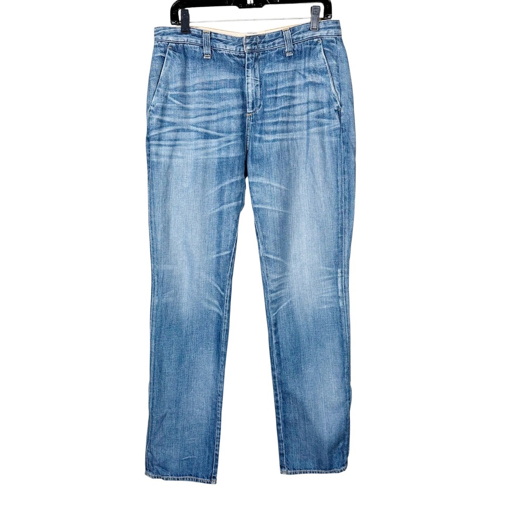 Rag & Bone Trouser Jeans Women's 31 Straight Leg Medium Wash Denim Made in USA - Picture 2 of 12